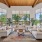lounge with seating tables and large windows