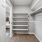 closet with shelves