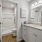 bathroom with sink mirror toilet and shower
