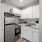 kitchen with white cabinets and stainless steel appliances