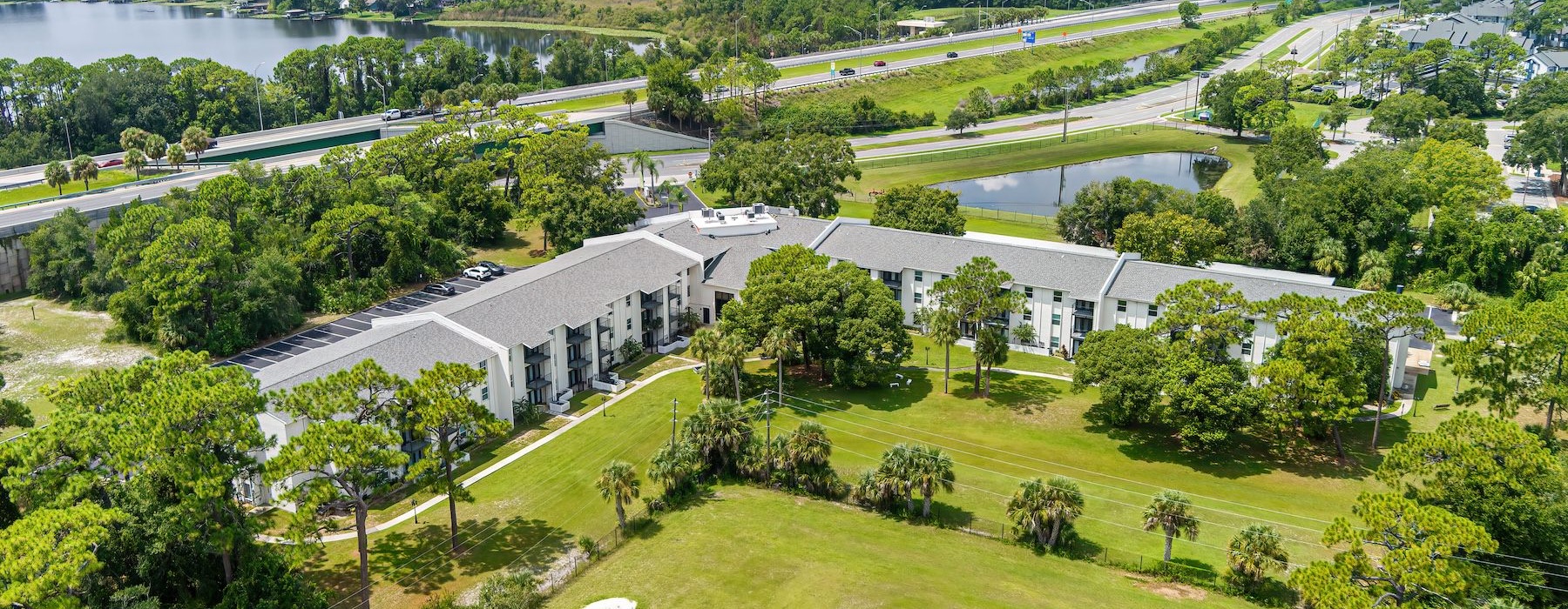 aerial view of community